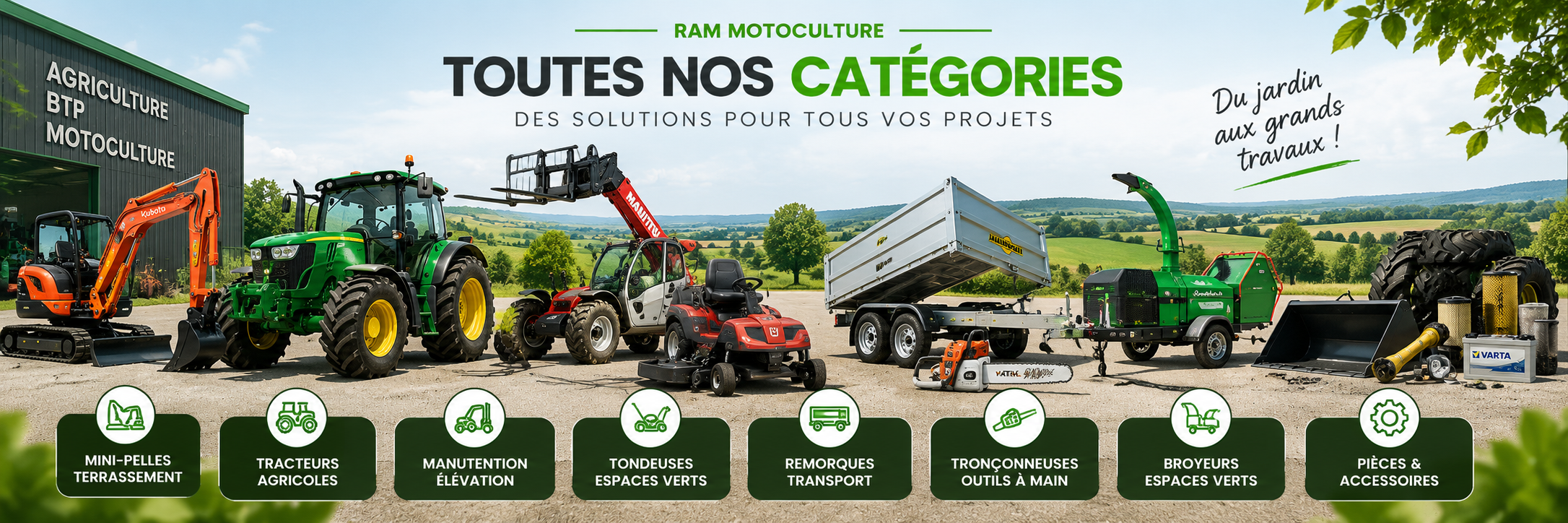 RAM Motoculture - Toutes nos catégories